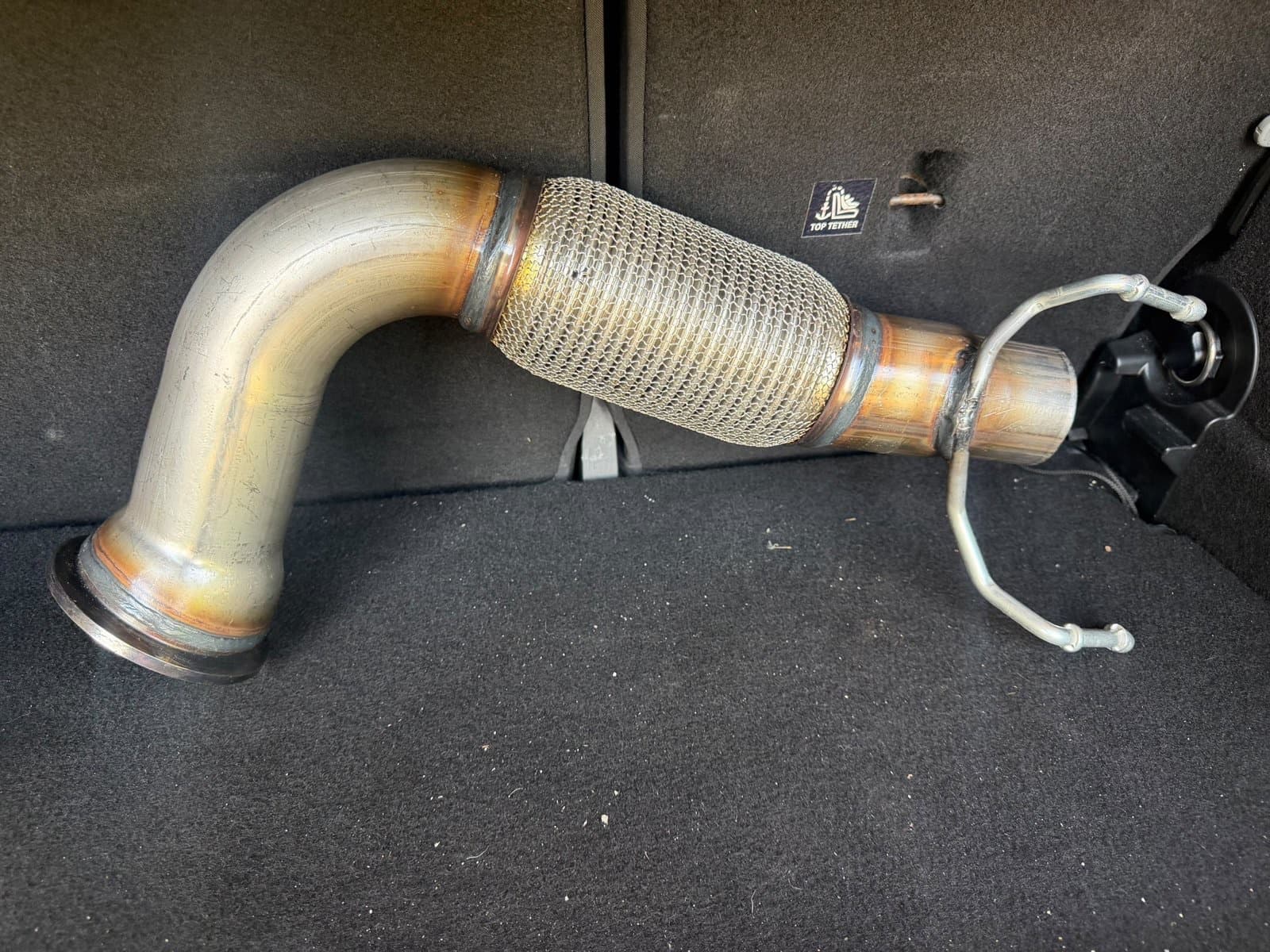 Downpipe inox MINI F56 B48 (sem cat) — CS-2609-004